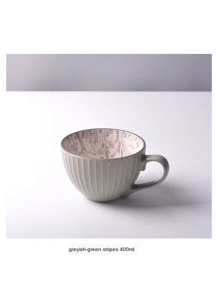 No.5 Tarzı Seramik El Boyalı Kahve Fincanı Kupa Çay Için Yaratıcı Çay Fincanı Vintage Kahvaltı Bardakları Cafe Kabartmalı Çay Bardağı Renkli Handpainted (Yurt Dışından)