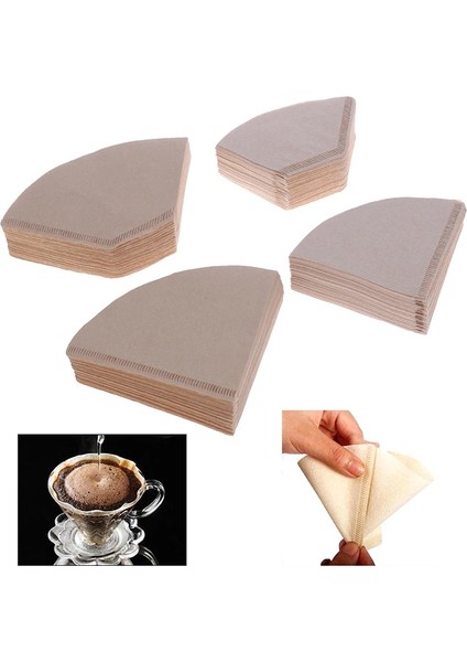 B2 Stili Çok Çevre Dostu Ağartılmamış Orijinal Ahşap El Damla Kağıt Kahve Bira Kahve Filtre Torbası Kahve Makinesi Aksesuarları (Yurt Dışından) modelleri