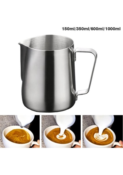 550ML Stili Yeni ml Espresso Paslanmaz Çelik Kahve Sürahi Çekme Çiçek Çayı Köpüren Süt Latte Sürahi Mutfak Ev Için Sürahi (Yurt Dışından) indirimleri