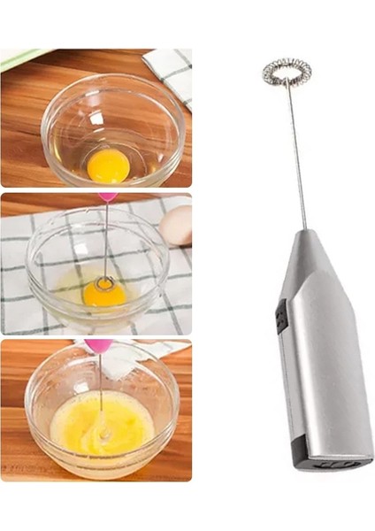 Şerit Tarzı Elektrikli Süt Köpürtücü Yumurta Çırpıcı Mutfak Içecek Köpürtücü Çırpma Mikser Karıştırıcı Kahve Cappuccino Kreması Çırpma Köpüklü Karışım Bıyık (Yurt Dışından) fırsatları
