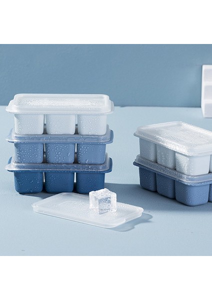 Gri Stil 6 Izgara Çıkarılabilir Kapaklı Buz Küpü Kalıbı Kare Buz Küpü Kalıbı Kek Blok Jöle Puding Çikolata Kalıpları Mutfak Bar Aksesuarları (Yurt Dışından) modelleri