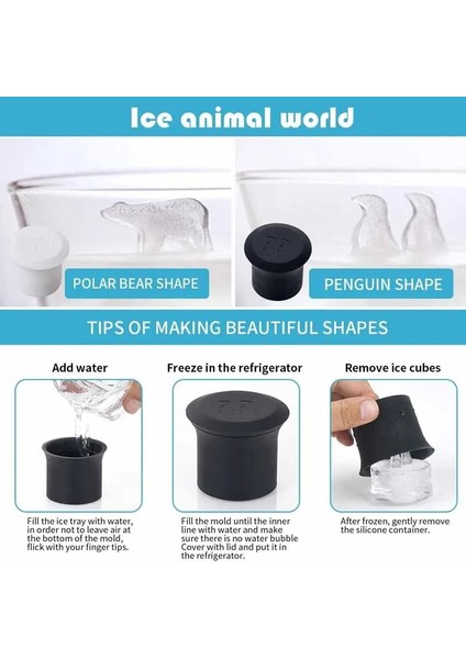 Ayı ve Penguen Tarzı Silikon Buz Küpü Kalıp Penguen Kutup Ayısı Şekli Popsicle Kalıpları Bar Kokteyller Için 3D Buz Küpü Tepsileri Suyu Mutfak Aksesuarları (Yurt Dışından) indirimleri