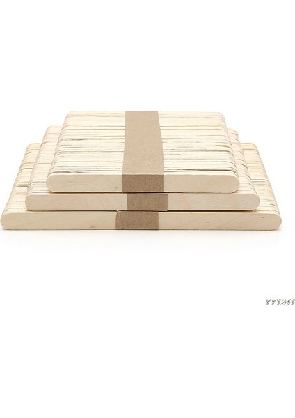 Resimlerin Stiline Bakın 140X10X2MM Lot Ahşap Ağda Spatula Dil Depresör Dövme Balmumu Sopa Dıy Ahşap Popsicle Çubuk Dondurma Araçları (Yurt Dışından)