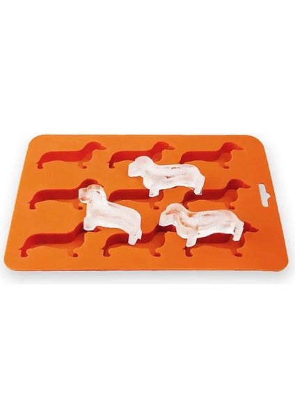 Turuncu Tarzı 22X16X1.5CM Yaratıcı Silikon Yavru Köpek Sosis Şekilli Buz Çikolatalı Kurabiye Kalıbı Dıy Ev Buz Tepsisi Mutfak Aletleri Sıcak Satış (Yurt Dışından) modelleri