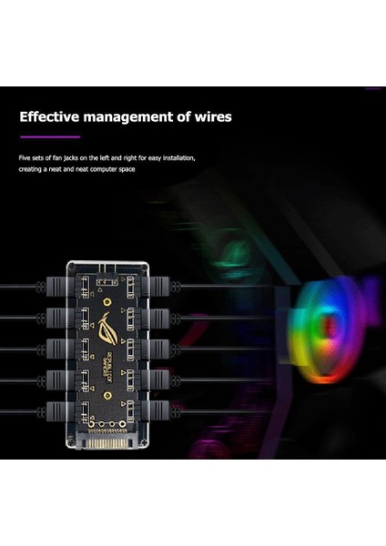 Argb Rgb LED 3 Pin 11 Port 5V Sata Power Güç Fan Çoklayıcır Şerit Hub Kablo Splitter indirimleri