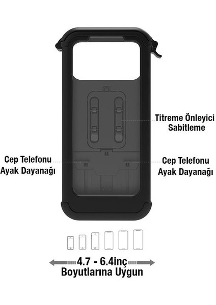 Teleskopic Su Gecirmez Dokunmatik Ekranlı Gidon Için Motosiklet Telefon Tutucu Bisiklet Tutucu