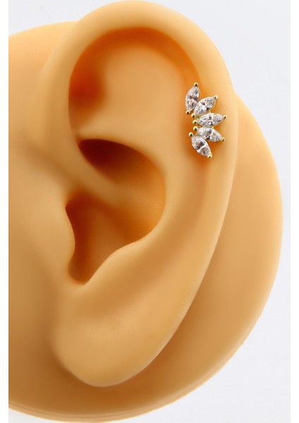 Altınkesesi Altın Markiz Piercing Tragus Helix