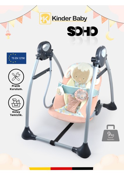 Kinder Baby Soho Oyuncaklı Ana Kucağı Salıncak