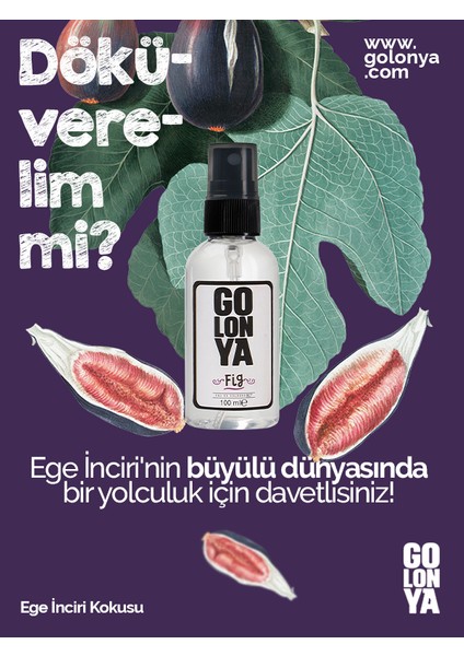 Ege İnciri Kokulu Sprey Kolonya - 100 ml