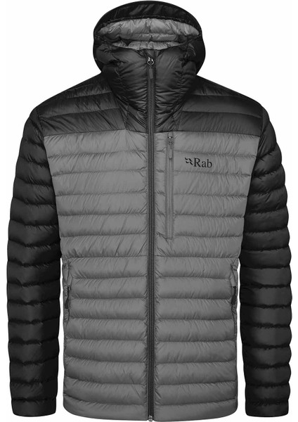 Microlight Alpine Kaz Tüyü Kapüşonlu Erkek Ceket