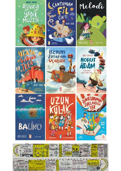 Benim Zürafam Uçabilir - Uzun Kulak - Balino - Uzaya Giden Tren - Çantamdan Fil Çıktı - Melodi - Dinozorumun Saklandığı Yer - Ayvayı Yedik Müzesi - Nohut Adam! 9'lu Set