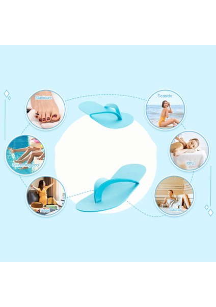 Tek Kullanımlık Pedikür Terliği - Spa Terliği Kullan-at Terlik 150 ÇİFT 719699