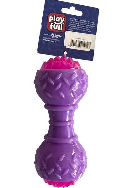 Aktivite Sesli ve Işıklı Köpek Oyuncak Dumbel 5 x 15 cm Mor
