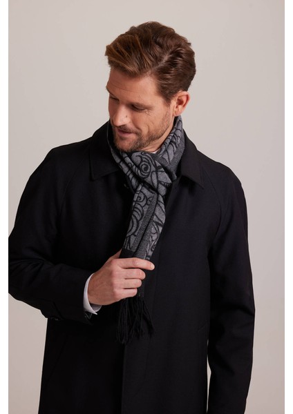 Erkek Siyah Regular Fit Pardösü fırsatları