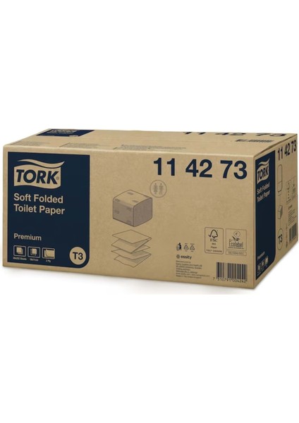 Tork Katlamalı Tuvalet Kağıdı Premium 252X30 114273_100155