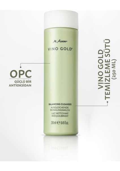 VINO GOLD Yüz Temizleme Sütü 250 ml