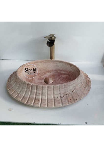 Traverten Yelpaze Model Lavabo