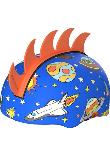 Extreme®mohawk Kask Kılıfı, Değiştirilebilir Plastik Mohawk Aksesuarlı Snowboard Kayak Bisiklet Kask Kılıfı (MASHC013)