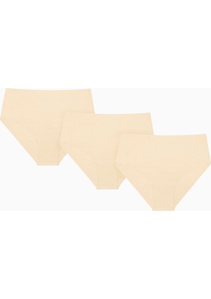 Ten Rengi 3lü Lazer Yüksek Bel Külot