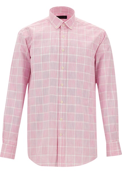 Uzun Kol Regular Fit Ekose Spor Pamuk Gömlek