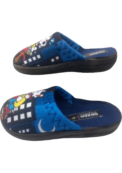 Erkek Çocuk Siyah-Lacivert Köpek Figürlü Ev Içi Terlik GZRR98-880 fırsatları