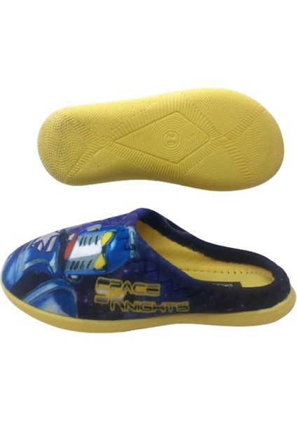 Erkek Çocuk Sarı- Lacivert Uzay Figürlü Ev Içi Terlik GZRR98-880 indirimleri