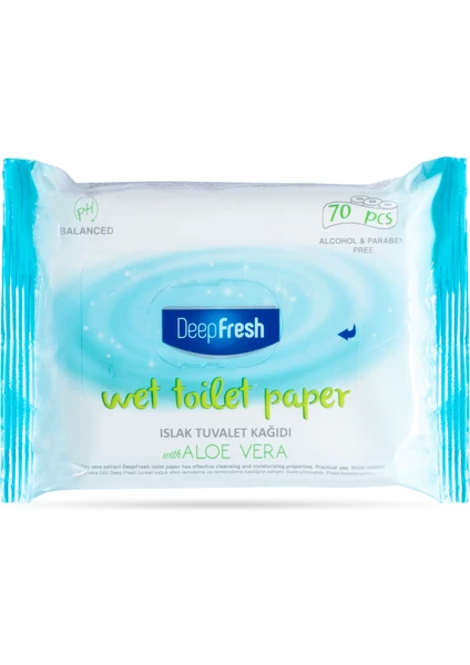 Deep Fresh Islak Tuvalet Mendili 3 x 70 Yaprak