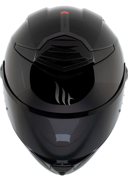 Kask mt Thunder 4 Sv Solıd A1 Parlak Siyah Şeffaf Vizör