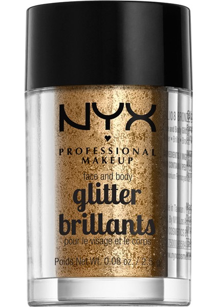 Nyx Professional Makeup Face & Body Glıtter - Bronze