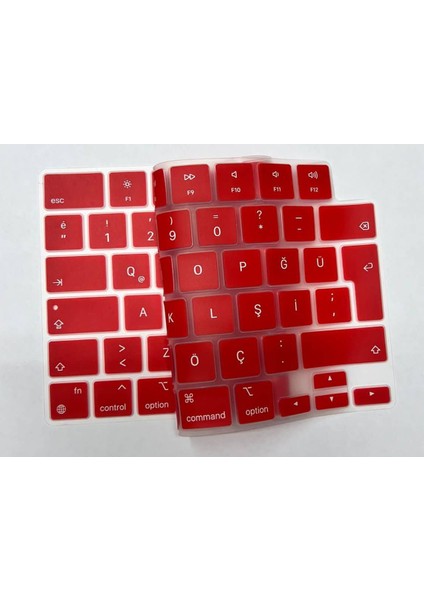 Macbook Air 13.6 Inç 2023 A2681 M2 Işlemcili Uyumlu Türkçe Q Silikon Klavye Koruyucu fırsatları