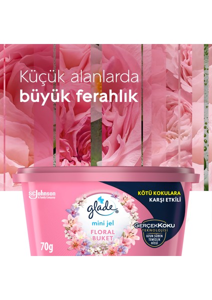 Mini Jel Oda Kokusu Floral Buket 3 'lü Set