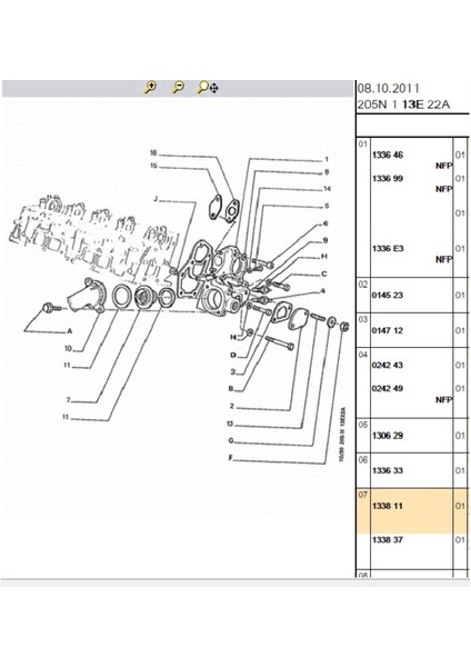 Termostat 106 306 (133811-BPE204004)