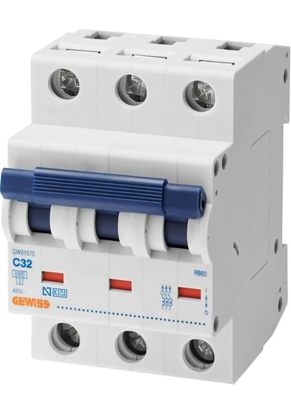 RB60 Mcb 3p C20 6ka 3m Otomatik Sigorta