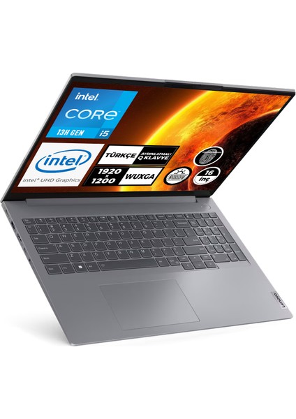 Thinkbook 16 Gen 6 I5-1335U 16GB 512GB SSD 16" Wuxga Windows 11 Pro Taşınabilir Bilgisayar 21KH001ETR016 modelleri
