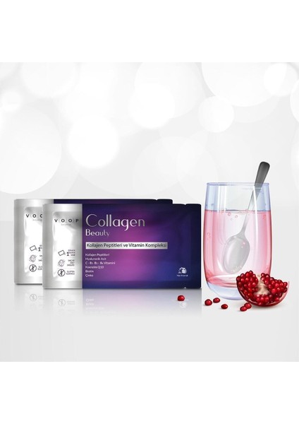 Collagen Beauty Yüksek Biyoaktif Hidrolize Kolajen %100 Saf Ve Doğal - 10 Toz Saşe