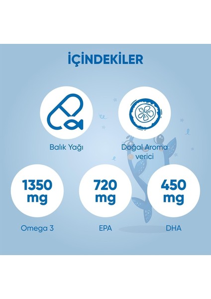 VOOP Omega 3 Epa&Dha Balık Yağı Portakal Aromalı Şurup 150 ml 2 Adet