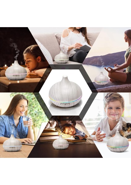 550 ml Otomatik Hava Nemlendirici Buhar Makinesi Oda Nemlendirici Aroma Difüzör fırsatları