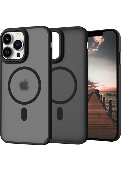 Apple iPhone 13 Pro Kılıf Mat Magsafe Wireless Şarj Destekli