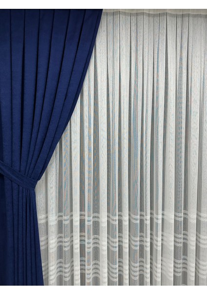 Ada Fonluk Parlament Mavisi (Açık Lacivert) Tek Kanat 1/3 Sık Pile fırsatları