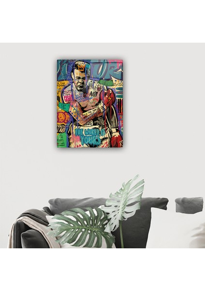 Cam Tablo | Popart Serisi | Muhammed Ali | 30CM x 40CM