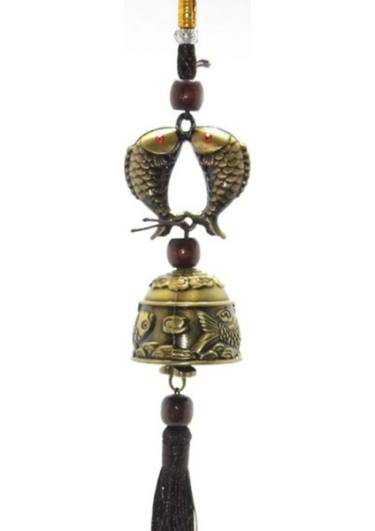 Feng Shui Bereket Şans Mutluluk Çanı Balık Lı
