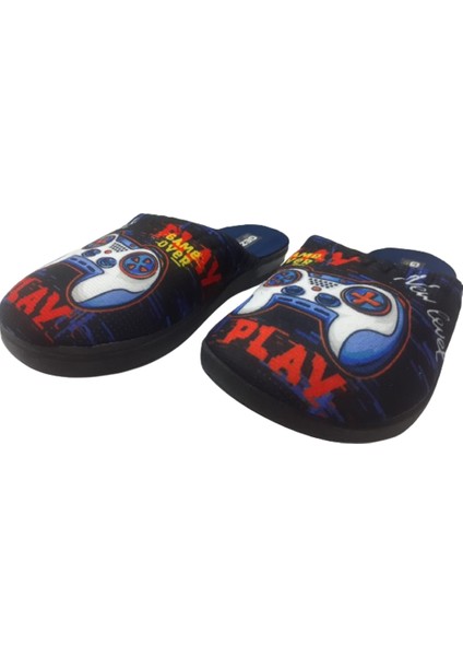 Erkek Çocuk Siyah-Mavi Oyuncak Figürlü Ev Içi Terlik GZRR778-007 fırsatları