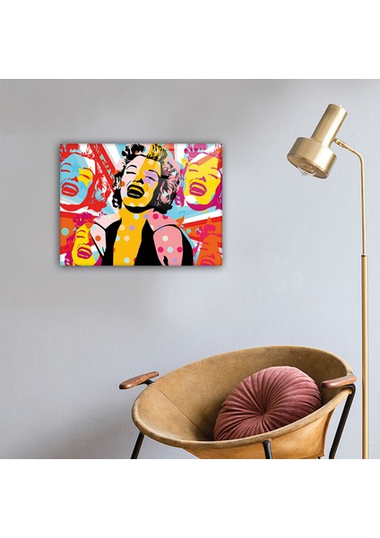 Cam Tablo | Popart Serisi | Marliyn Monroe | 30CM x 40CM