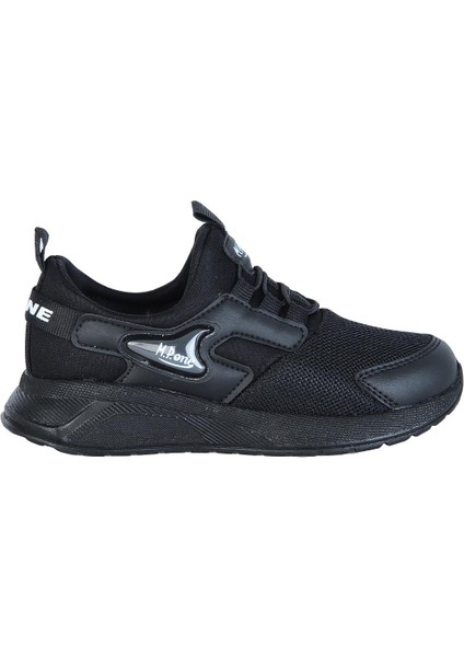 241-3228Ft Siyah Cırtlı Bağsız Erkek Çocuk Spor Ayakkabı