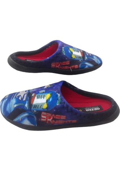 Erkek Çocuk Sax Kırmızı Uzay Figürlü Ev Içi Terlik GZRR778-007