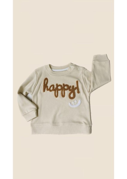 HAPPY PUNCH NAKIŞLI BEBEK ALT ÜST 2'Lİ TAKIM