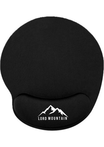 Lord Mountain Siyah Bilek Destekli Ergonomik Jel Kaymaz Taban Rahat,konforlu,mouse Pad