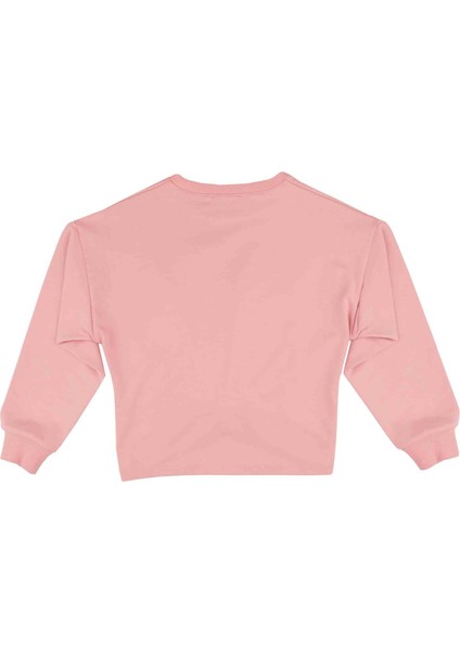 Kız Çocuk Asimetrik Lastikli Sweatshırt modelleri