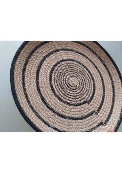 3 Lü Hasır Dekoratif Bohem Tabak Afrika Duvar Tabağı Moda Salon Duvar Dekor