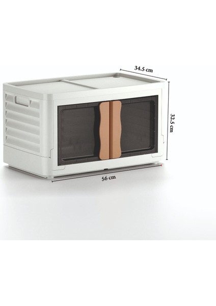 Hi-box Katlanabilir Istiflenebilir Çok Amaçlı Organizer Eşya Dolabı Saklama Kutusu